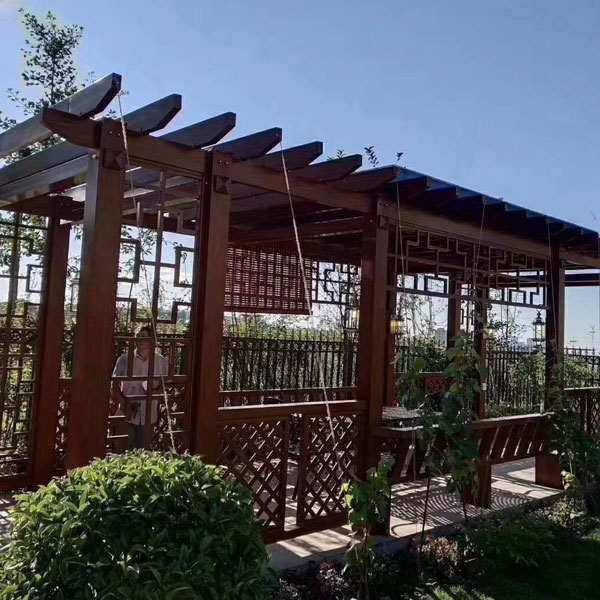 Grape Trellis Wood Like Waterproof Aluminum Pergola